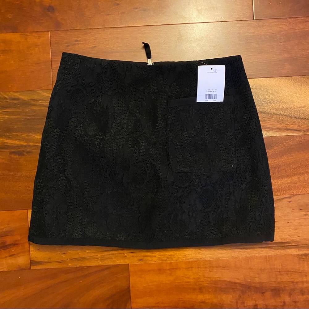 NWT TopShop Black Mini Skirt